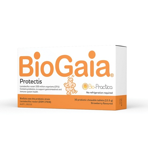 Bio-Practica BioGaia Protectis Chewable (Strawberry) 30 Tablets
