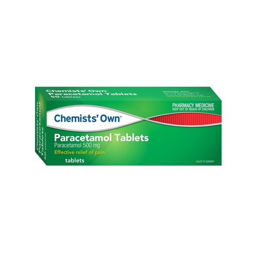 Chemists Own Paracetamol 20 Tablets (S2)