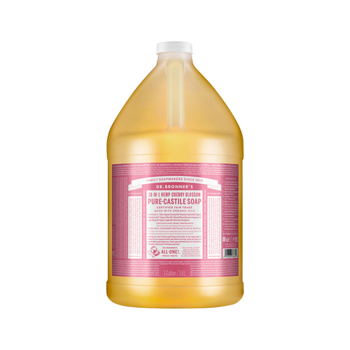 Dr. Bronners Pure-Castile Soap Liquid (Hemp 18-in-1) Cherry Blossom 3.78L