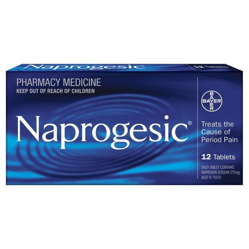 Naprogesic 275mg 12 Tablets  (S2)