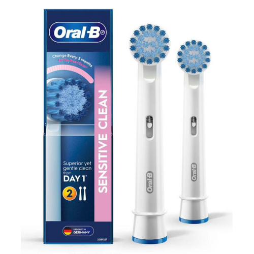 Oral B Sensitive Clean Replacement Electric Toothbrush Heads 2 Refills