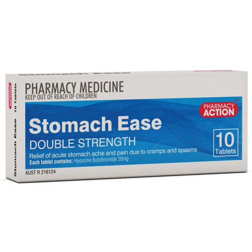 Pharmacy Action Stomach Ease Forte 10 Tablets (S2)