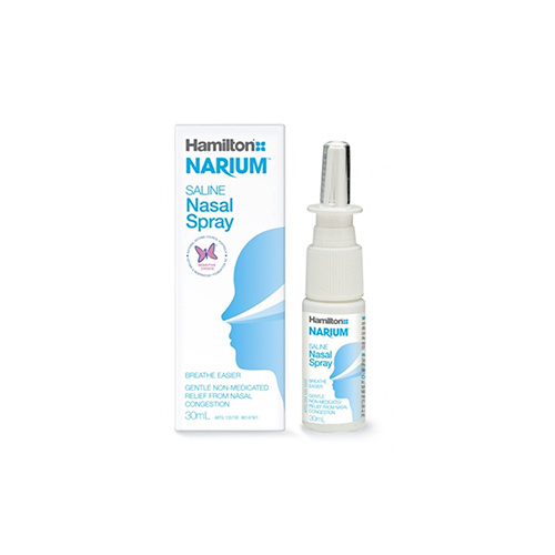 Hamilton Narium Saline Nasal Spray 30mL