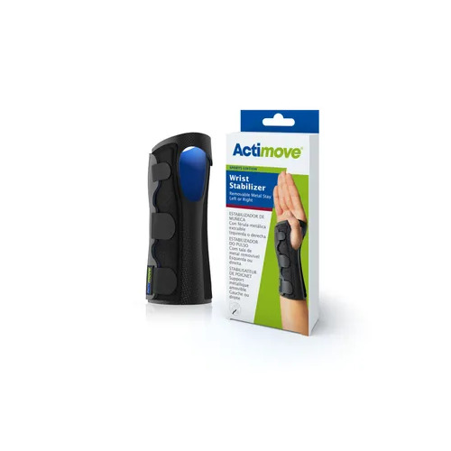 Actimove Wrist Stabilizer Removable Metal Stay Right/Left Small Black