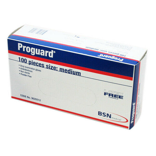 Proguard Medium Vinyl Examination Gloves 100 Pack