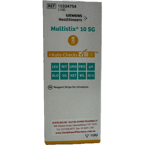 Siemens Multistix 10 SG Reagent Strips for Urinalysis 100