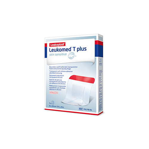 Leukoplast Leukomed T Plus Skin Sensitive - 8 x 10cm 5 Pack