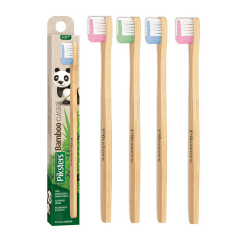 Piksters Bamboo Adult Soft Toothbrush SINGLE Pack