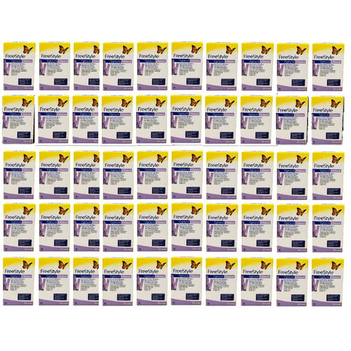 Bulk Buy 50 Units Abbott Freestyle Optium KETONE Test Strips (500 tests)