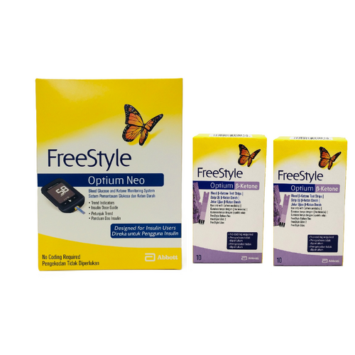 Abbott Optium Neo Meter + 2x Boxes Ketone Test Strips