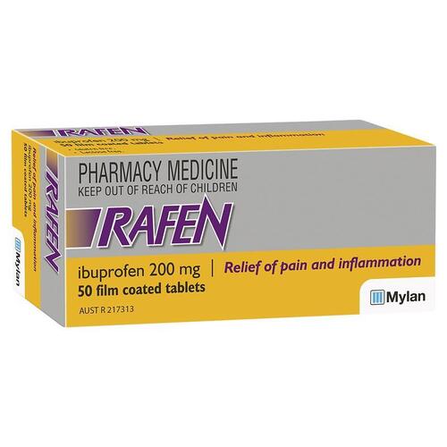 Rafen Ibuprofen 200mg 50 Tablets (S2)