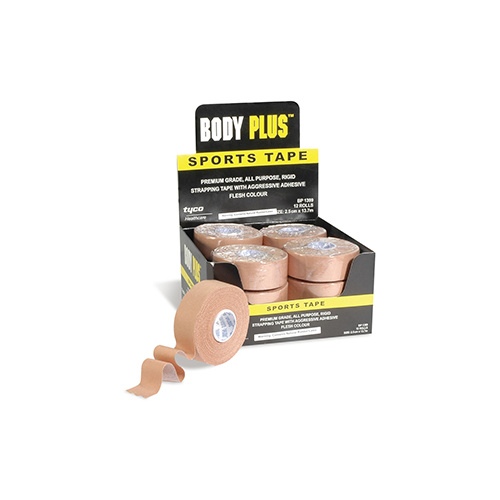 Body Plus 1399 Rigid Tape 2.5cm x 13.7m [Bulk Buy 12 Units]