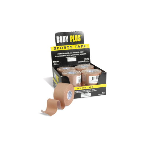 Body Plus Rigid Strapping Tape - 3.8cm X 13.7m [Bulk Buy 8 Units]
