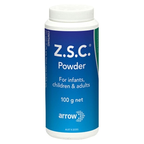 Z.S.C. Dusting Powder for Infants Children & Adults 100g