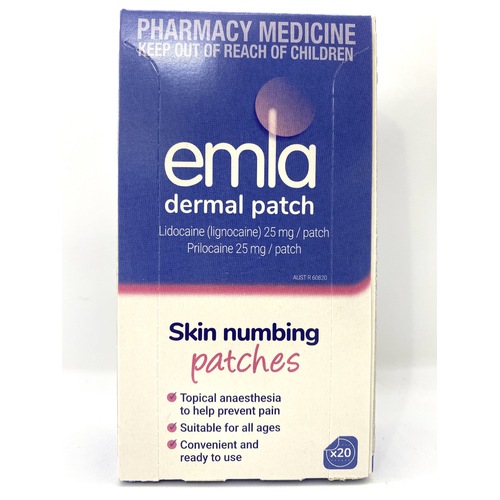 Emla Topical Anaesthesia 20 Dermal Patches (S2)