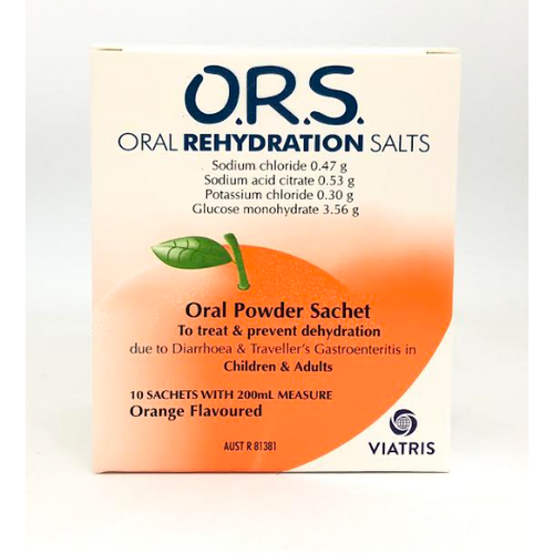 O.R.S Oral Rehydration Salts 10 Sachets