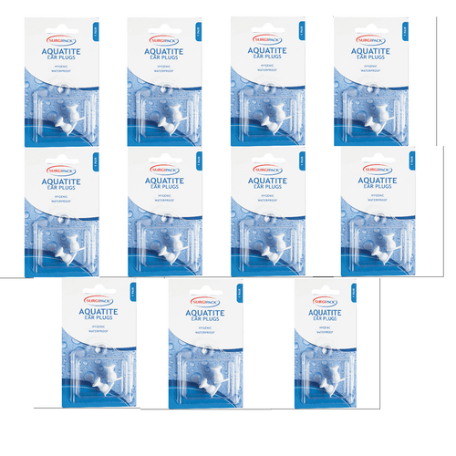 Surgipack Aquatite Ear Plugs 1Pair 6945 [Bulk Buy 11 Units]