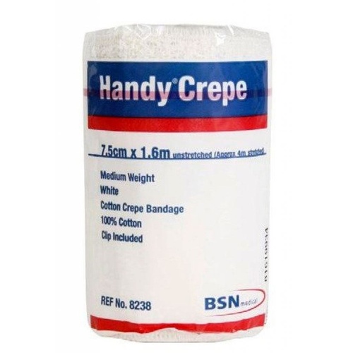 Handy Crepe Medium Bandage White 7.5cm x 1.6m
