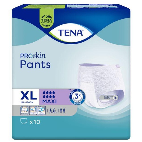 Tena Proskin Pants Maxi XL 10 Pants [Bulk Buy 4 Pack]