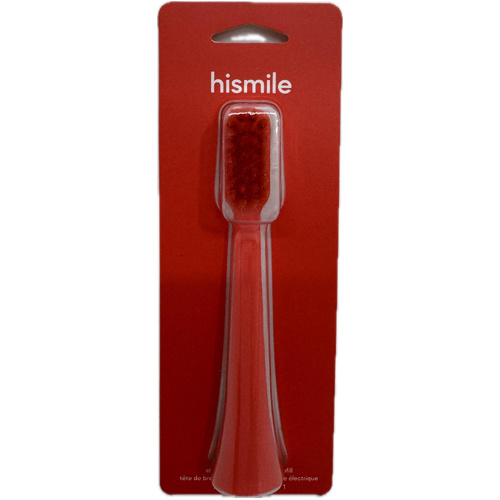 HiSmile Electric Toothbrush Head Refill Bright Red (1 Pack)