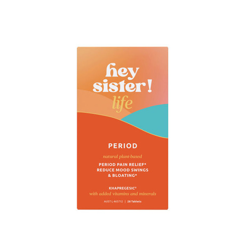 Hey Sister! Life Period Pain 28 Tablets 