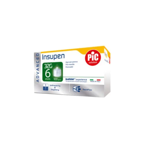 Insupen Advance Pen Needles 32g 6mm Box of 100