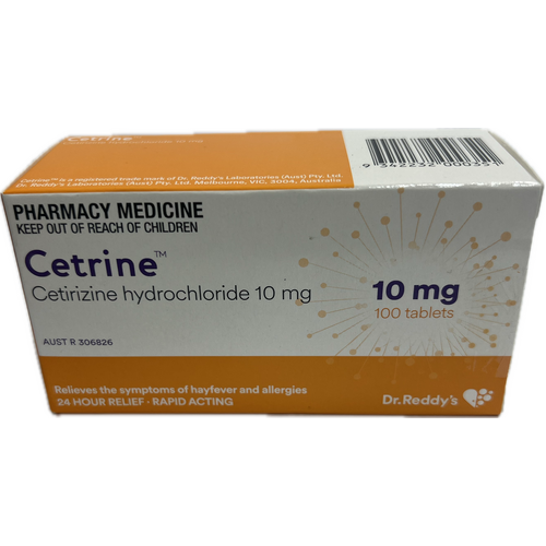 Dr. Reddy's Cetrine 10mg 100 Tablets (S2)