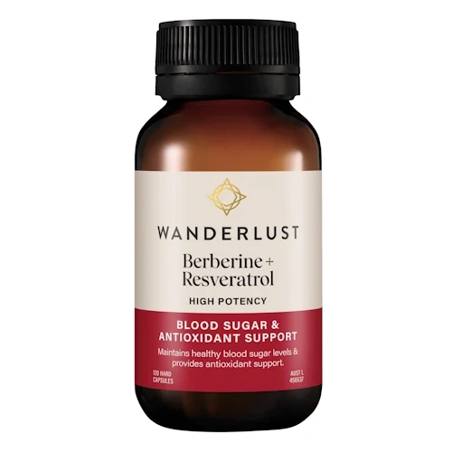 Wanderlust Berberine + Resveratrol 120 Capsules