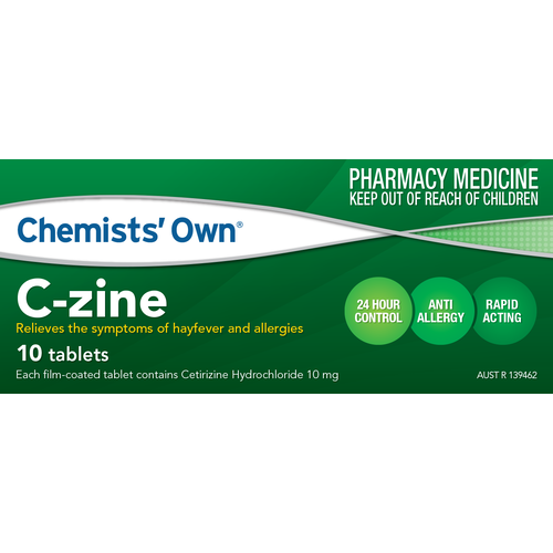 Chemists' Own C-Zine 10mg 10 Tabs (S2)