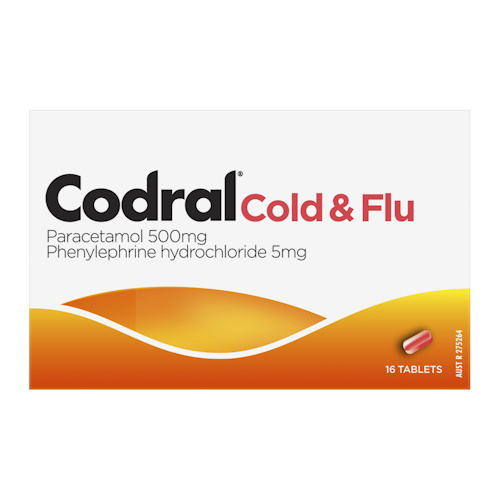 Codral PE Cold & Flu 16 Tablets (S2)