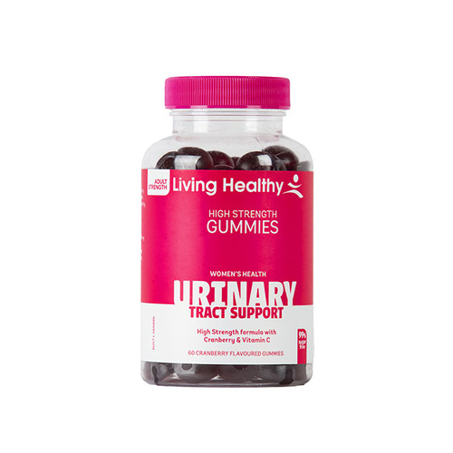 Living Healthy High Strength Gummies Womens Health Urinary Tract Support 60 (99% Sugar Free)