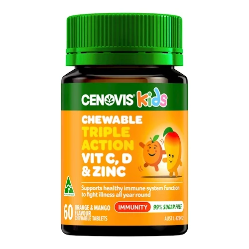 Cenovis Kids Triple Action Immune 60 Chewable Tablets