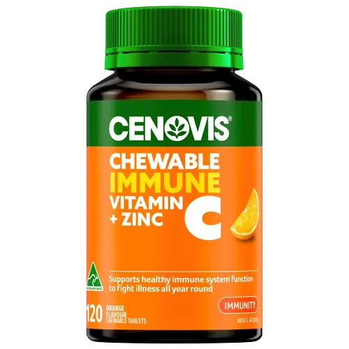 Cenovis Immune Vitamin C + Zinc Chewable 120 Tablets