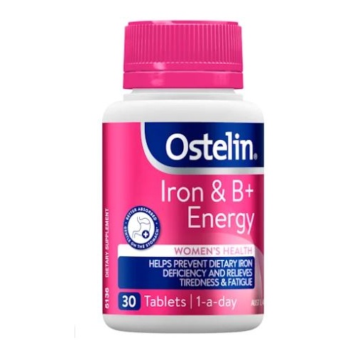 Ostelin Iron & B+ Energy 30 Tablets