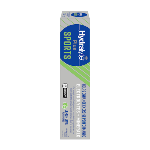Hydralyte Plus Sport Effervescent Lemon Lime 20 Tablets