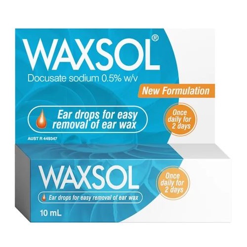 Waxsol Ear Drops 0.5% Bottle 10mL
