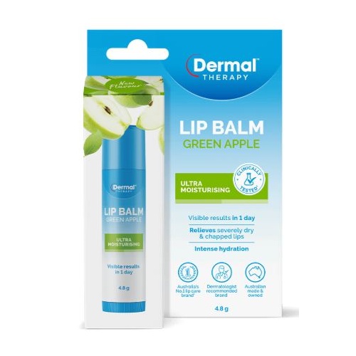 Dermal Therapy Lip Balm Green Apple 4.8g