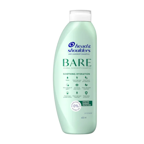 Head and Shoulders Shampoo Anti Dandruff BARE Soothing Hydration 400ml