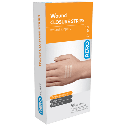 AeroPlast Wound Closure Strips 6 x 75mm 3 Strips