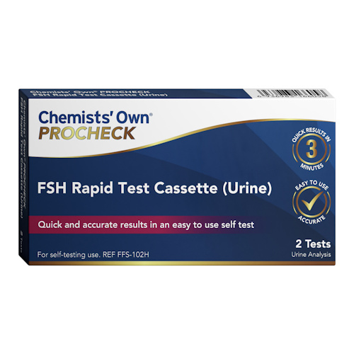 Chemists' Own Procheck FSH Rapid 2 Urine Tests