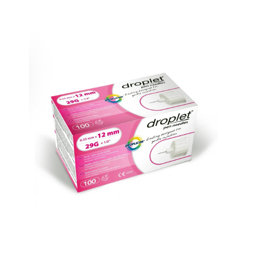 Droplet Pen Needle 29G 12mm Bx100