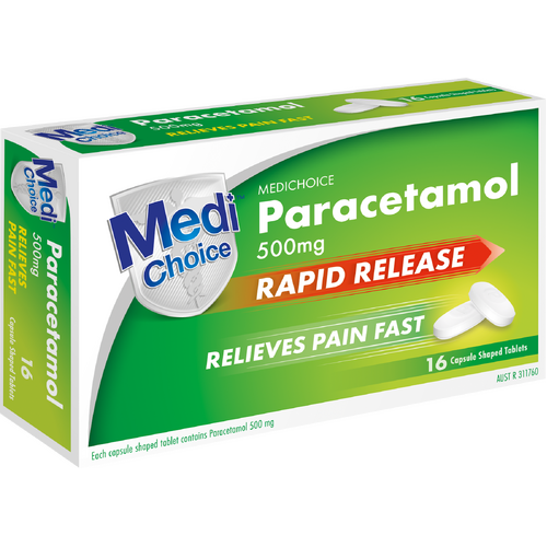 MediChoice Paracetamol Rapid 16 Caplets