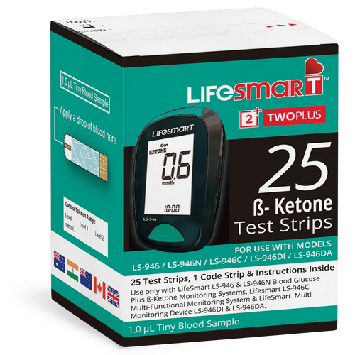 LifeSmart Ketone Test Strip Box 25 Strips