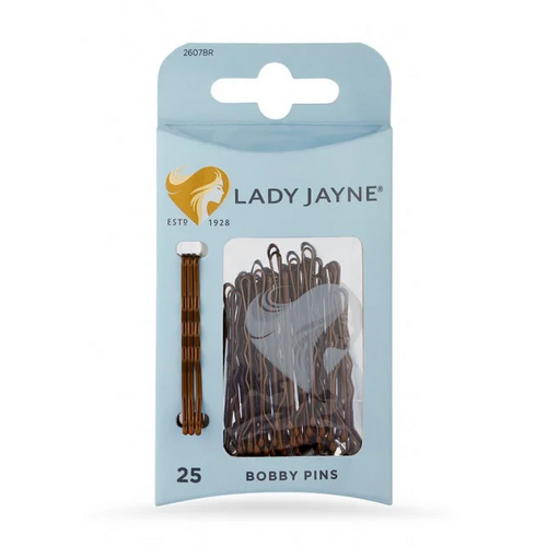 Lady Jayne Bobby Pins Brown 4.5cm Pk25 x3