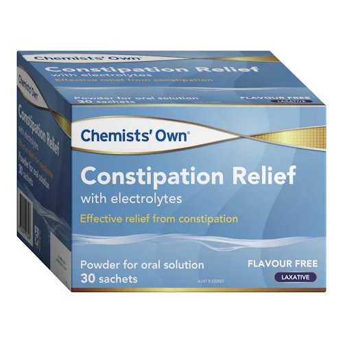 Chemists' Own Constipation Relief with Electrolytes 30 Sachets