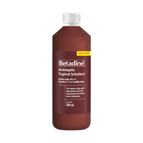 Betadine Antiseptic Topical Solution 500ml