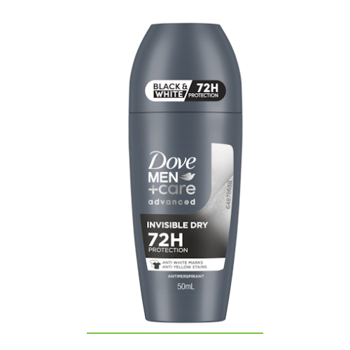 Dove Men+Care Advanced Invisible Dry Deodorant Roll On 72-hour 50ml
