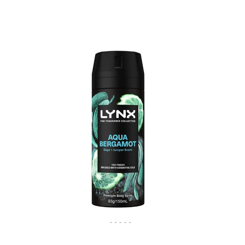 Lynx Deodorant Aqua Bergamot 150ml