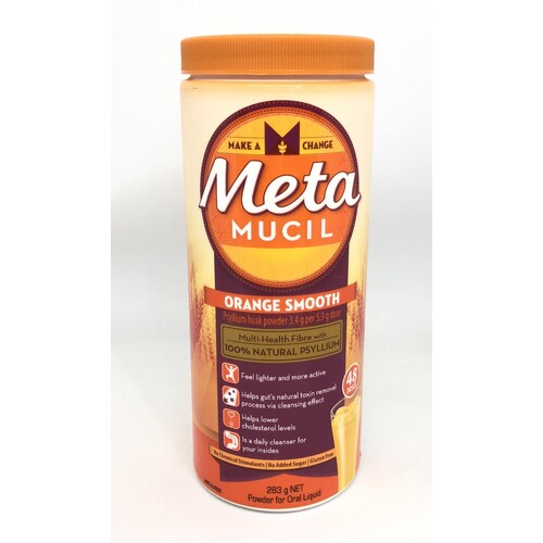 Metamucil Fibre Supplement Smooth Orange 48 Doses 283g
