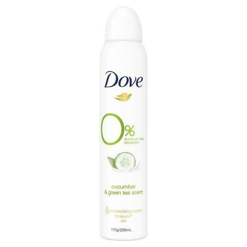 Dove Women Deodorant Cucumber Zero Aluminium 200ml